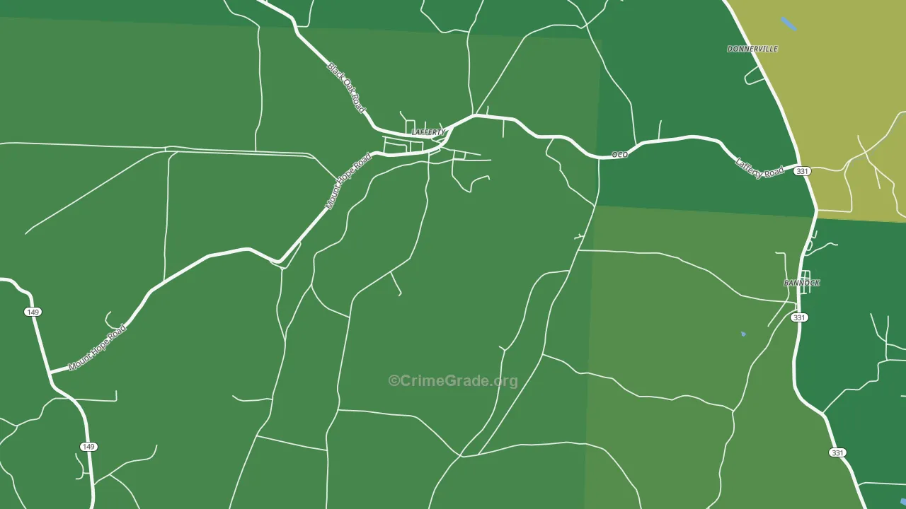 43951, OH Map of Drug-Related Crime Rates