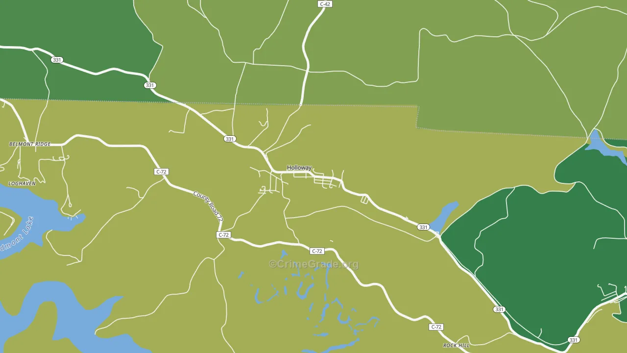 43985, OH Map of Drug-Related Crime Rates
