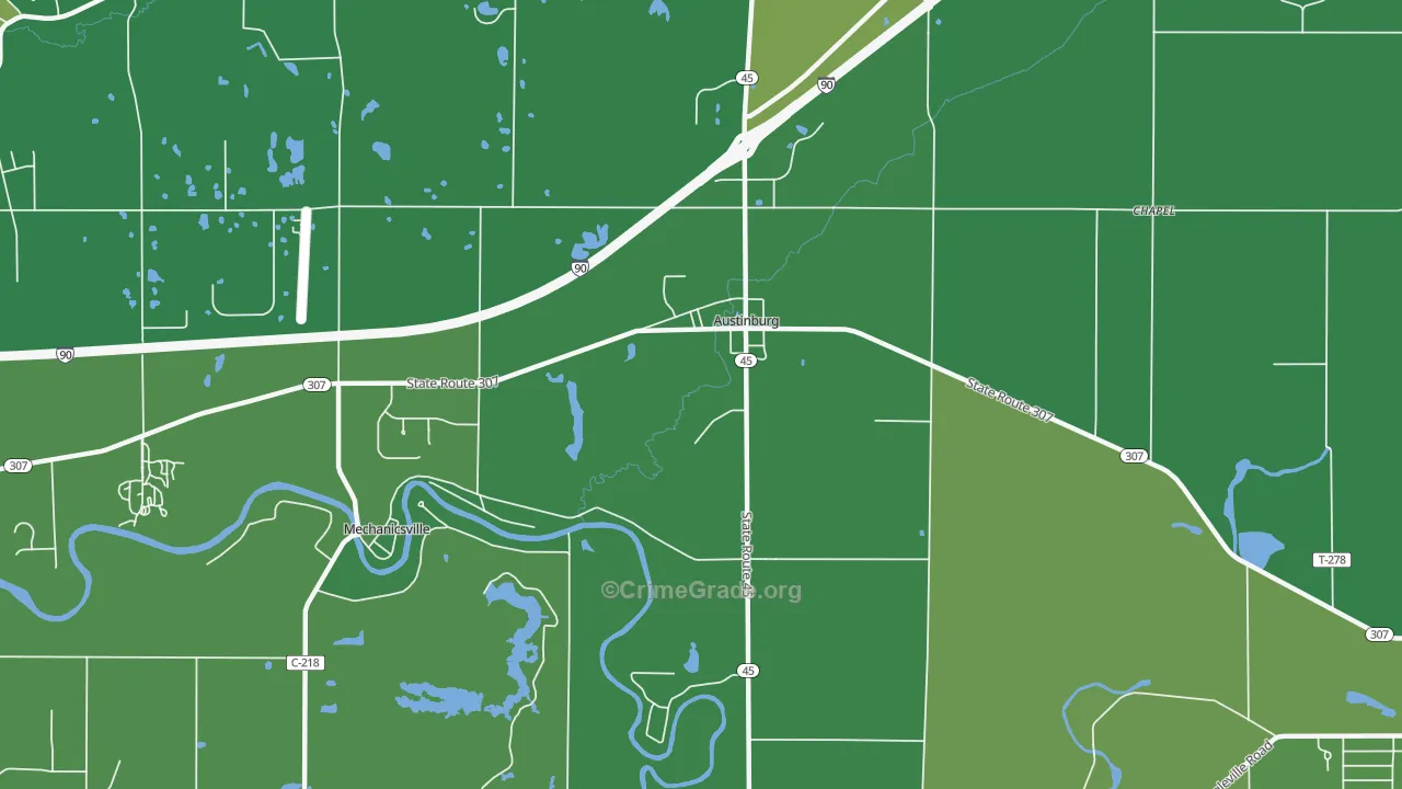 44010, OH Map of Drug-Related Crime Rates