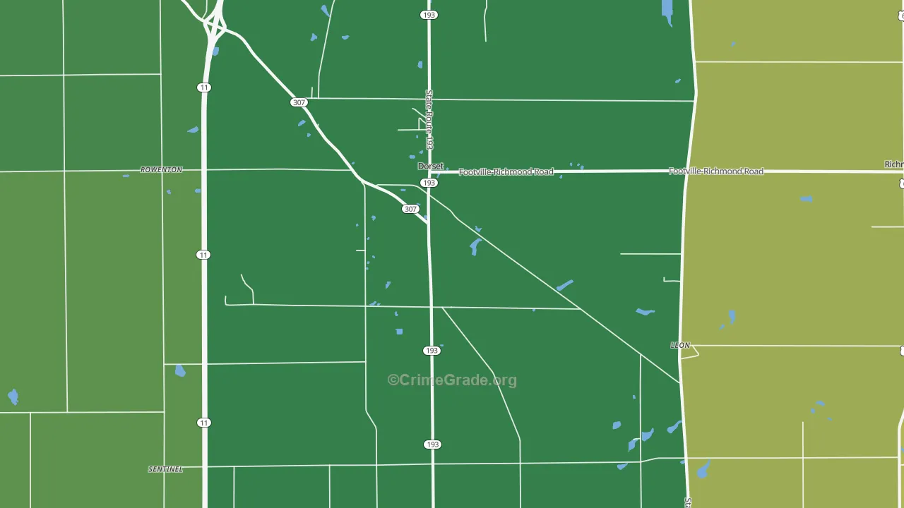 44032, OH Map of Drug-Related Crime Rates
