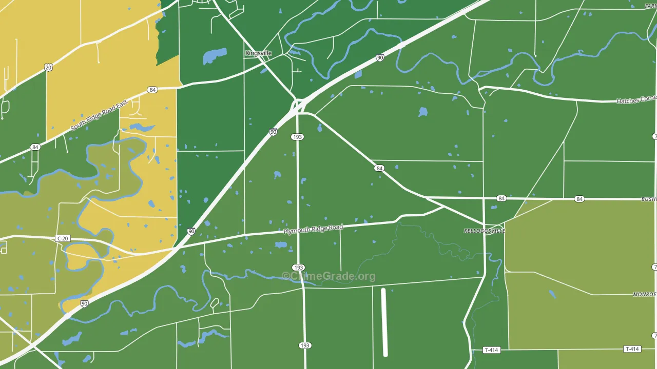 44048, OH Map of Drug-Related Crime Rates
