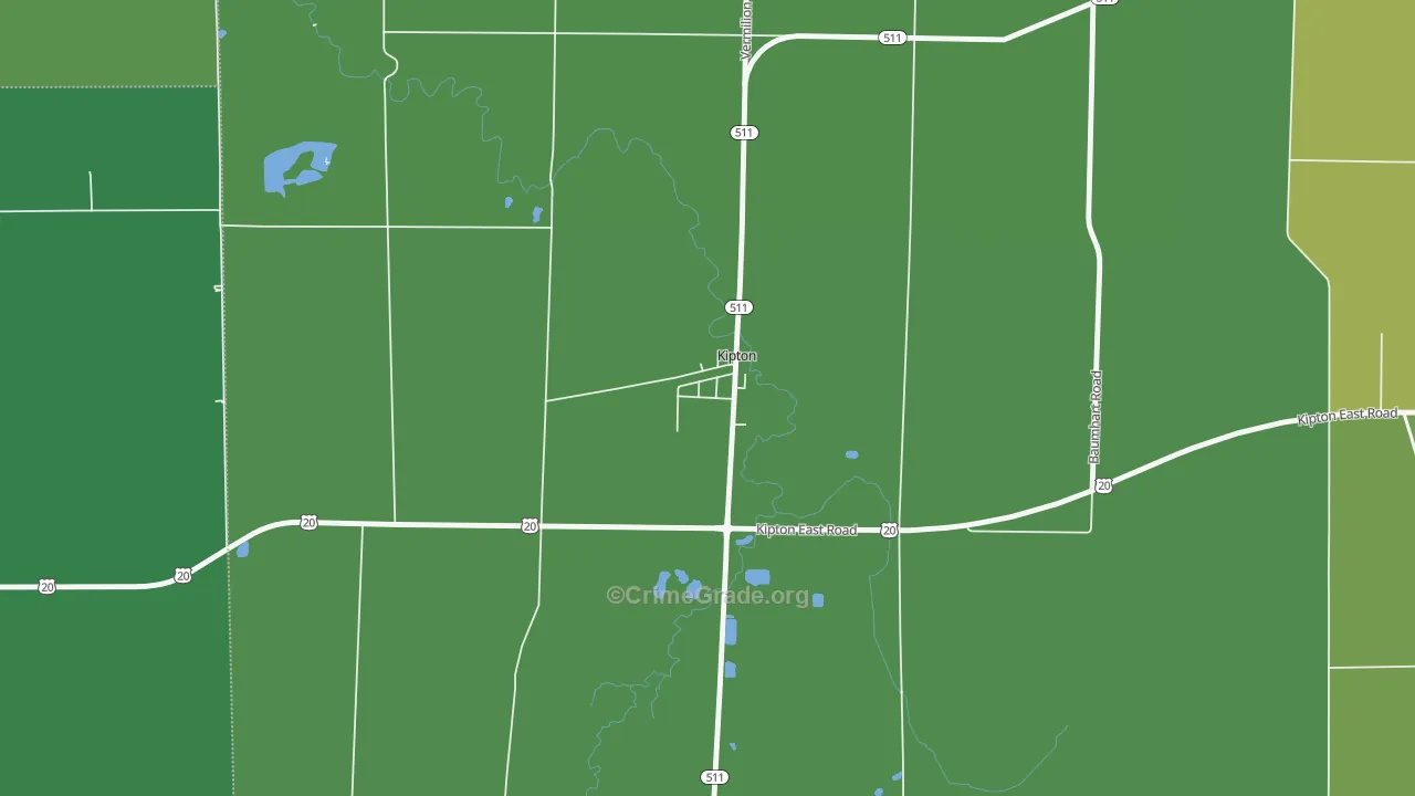 44049, OH Map of Drug-Related Crime Rates