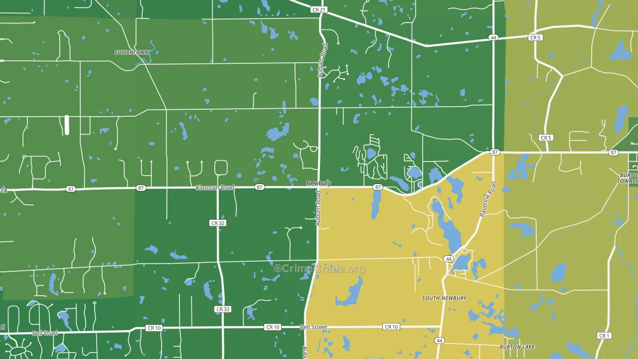 44065, OH Map of Drug-Related Crime Rates