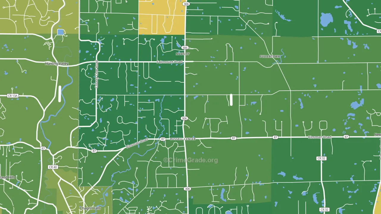 44072, OH Map of Drug-Related Crime Rates