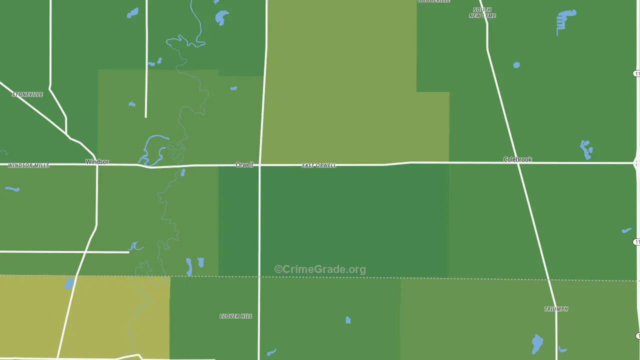 44076, OH Map of Drug-Related Crime Rates