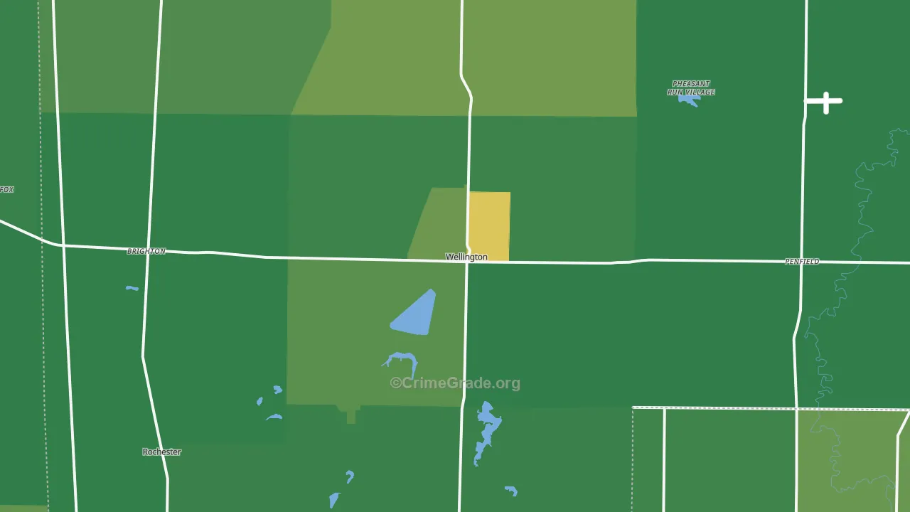 44090, OH Map of Drug-Related Crime Rates