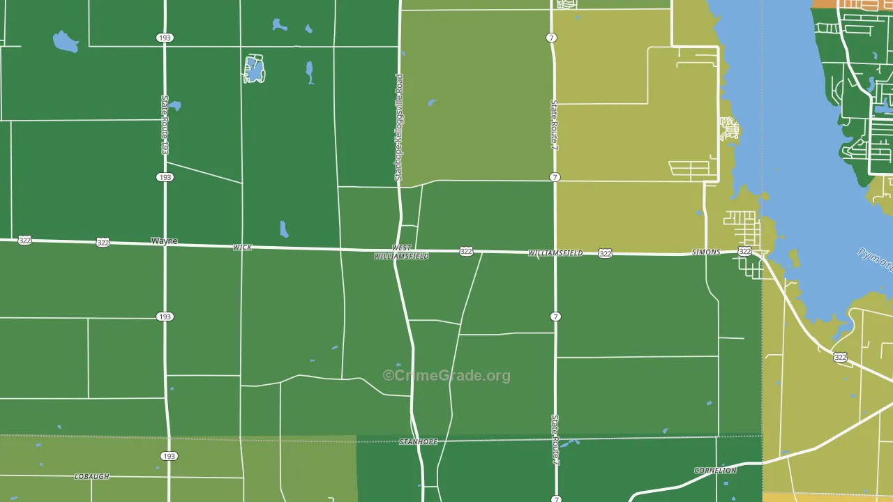 44093, OH Map of Drug-Related Crime Rates