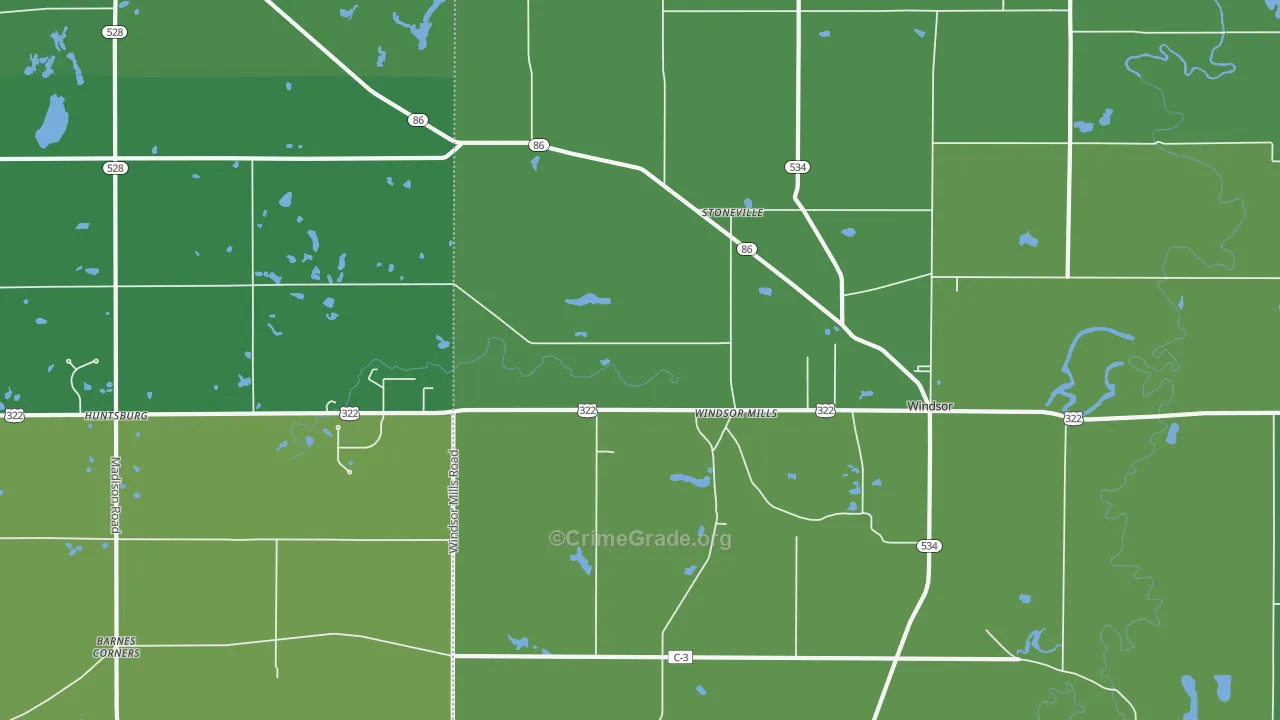 44099, OH Map of Drug-Related Crime Rates