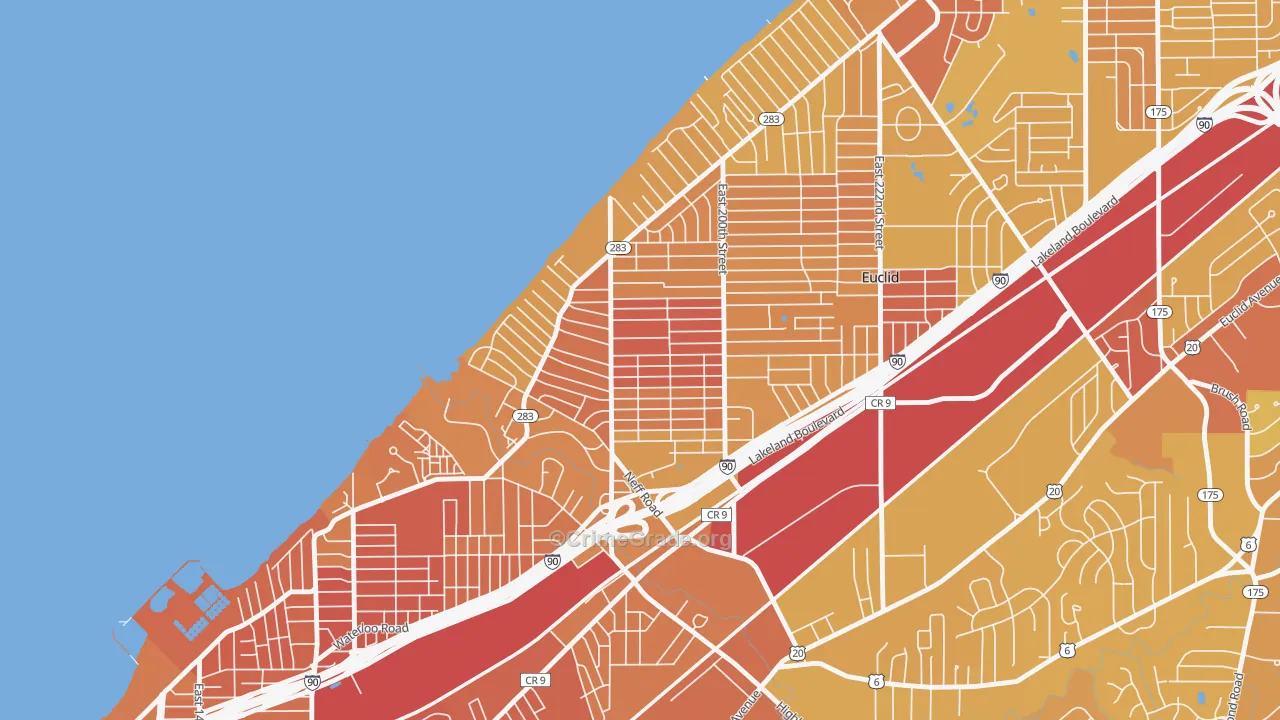 44119, OH Map of Drug-Related Crime Rates