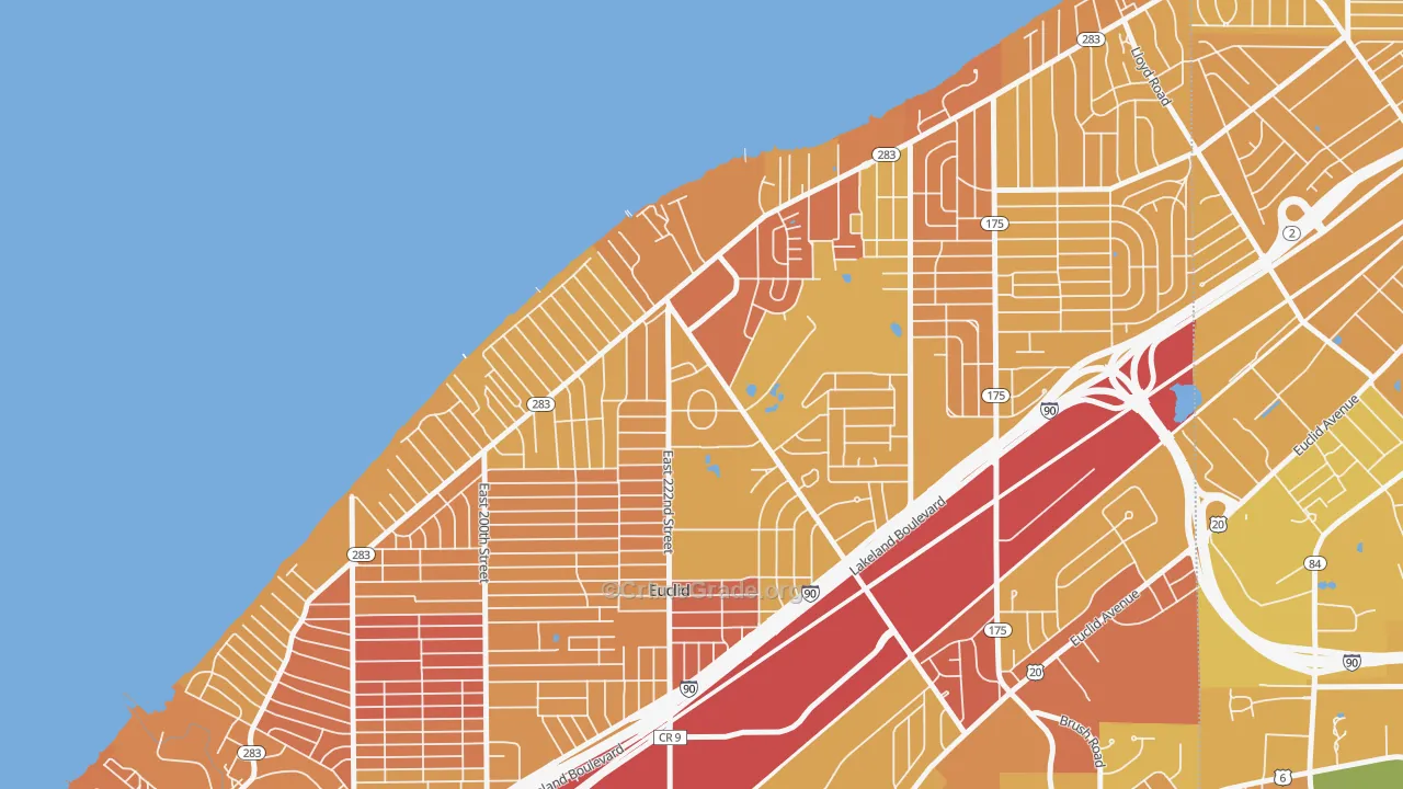 44123, OH Map of Drug-Related Crime Rates