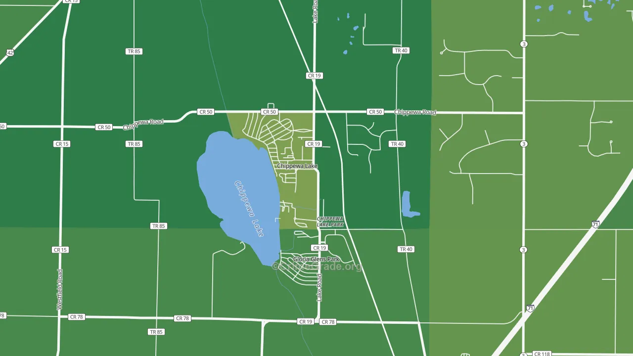 44215, OH Map of Drug-Related Crime Rates