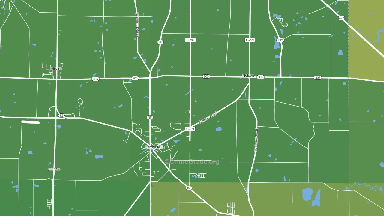 44231, OH Map of Drug-Related Crime Rates