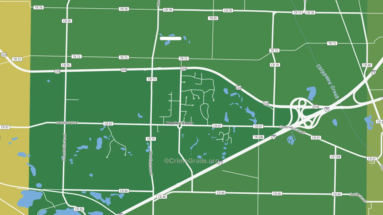 44251, OH Map of Drug-Related Crime Rates