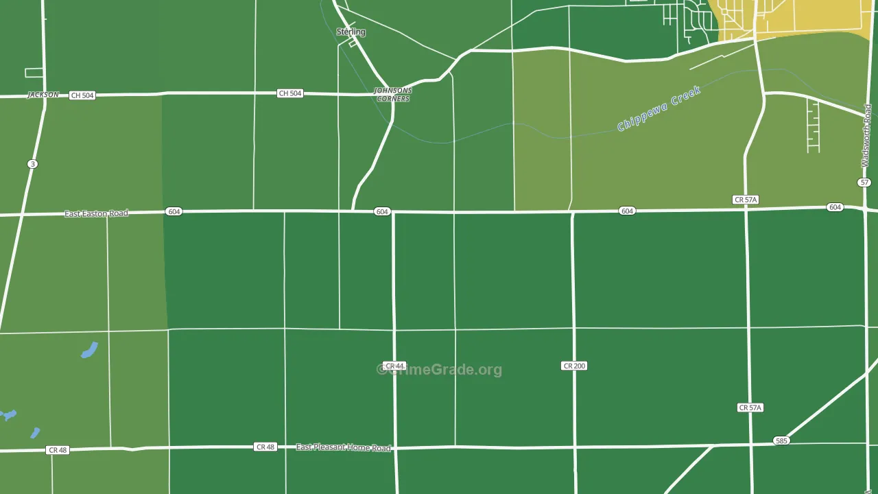44276, OH Map of Drug-Related Crime Rates
