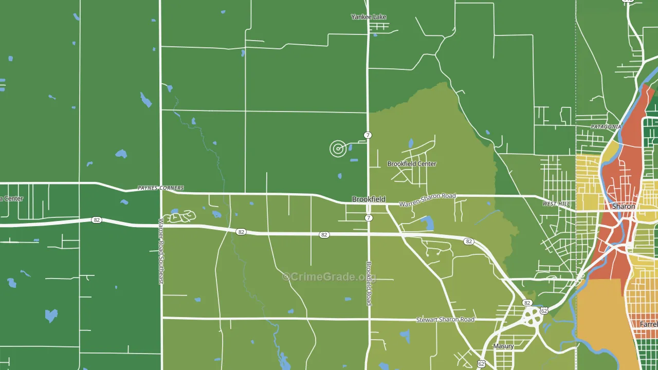 44403, OH Map of Drug-Related Crime Rates