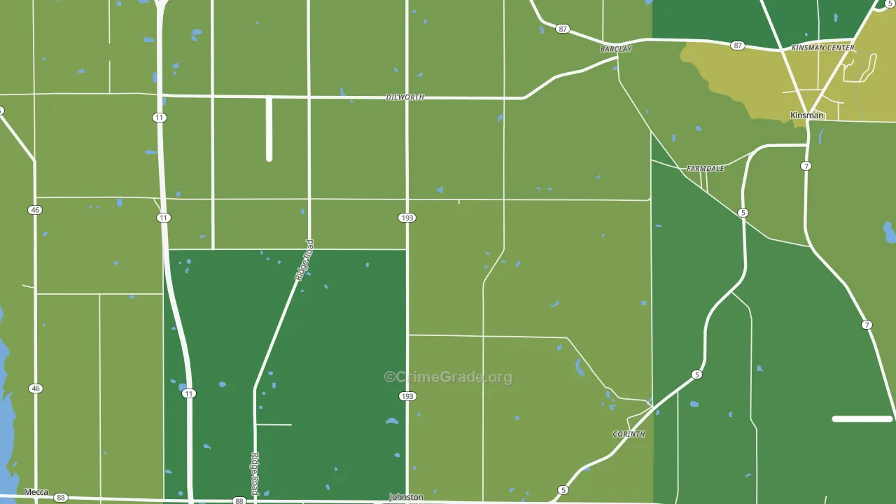 44417, OH Map of Drug-Related Crime Rates