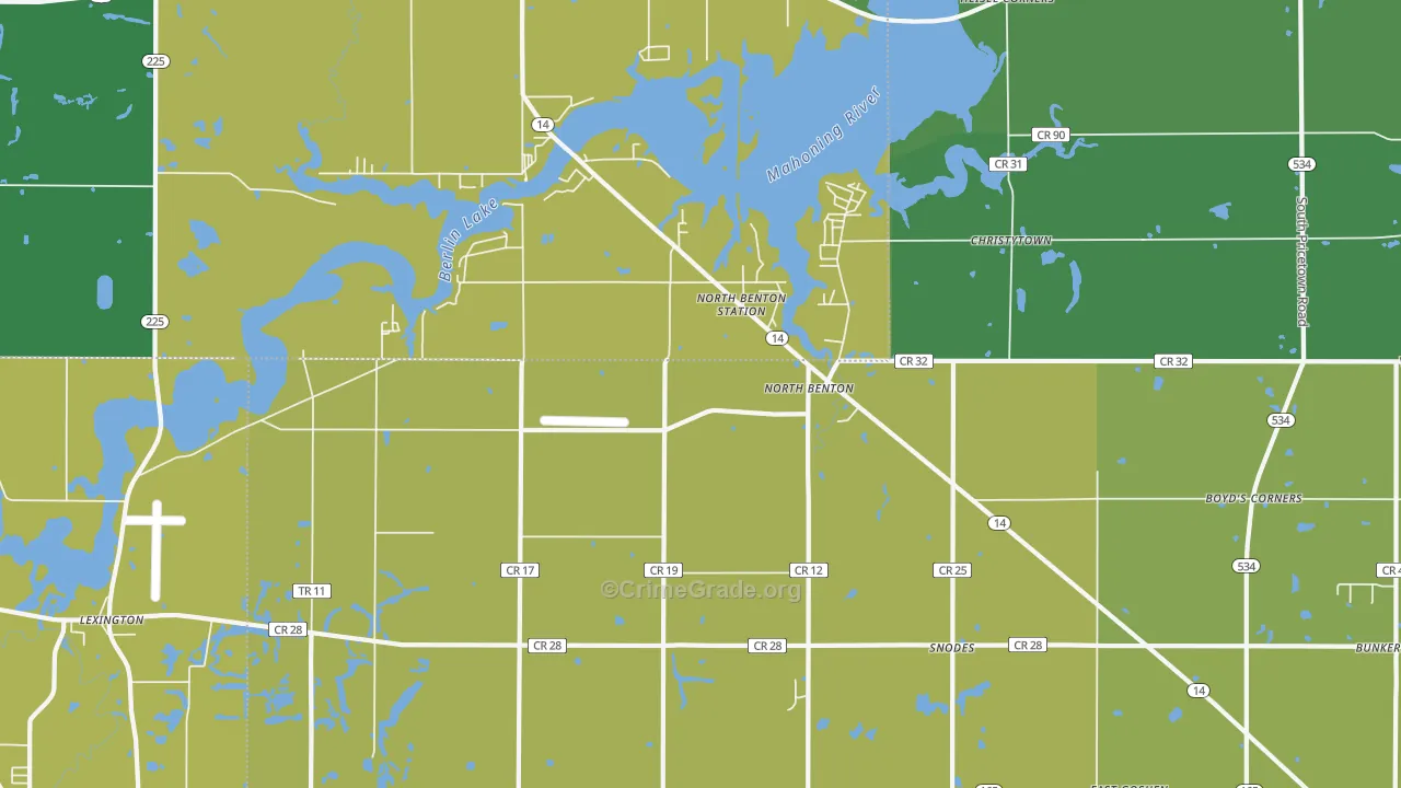 44449, OH Map of Drug-Related Crime Rates