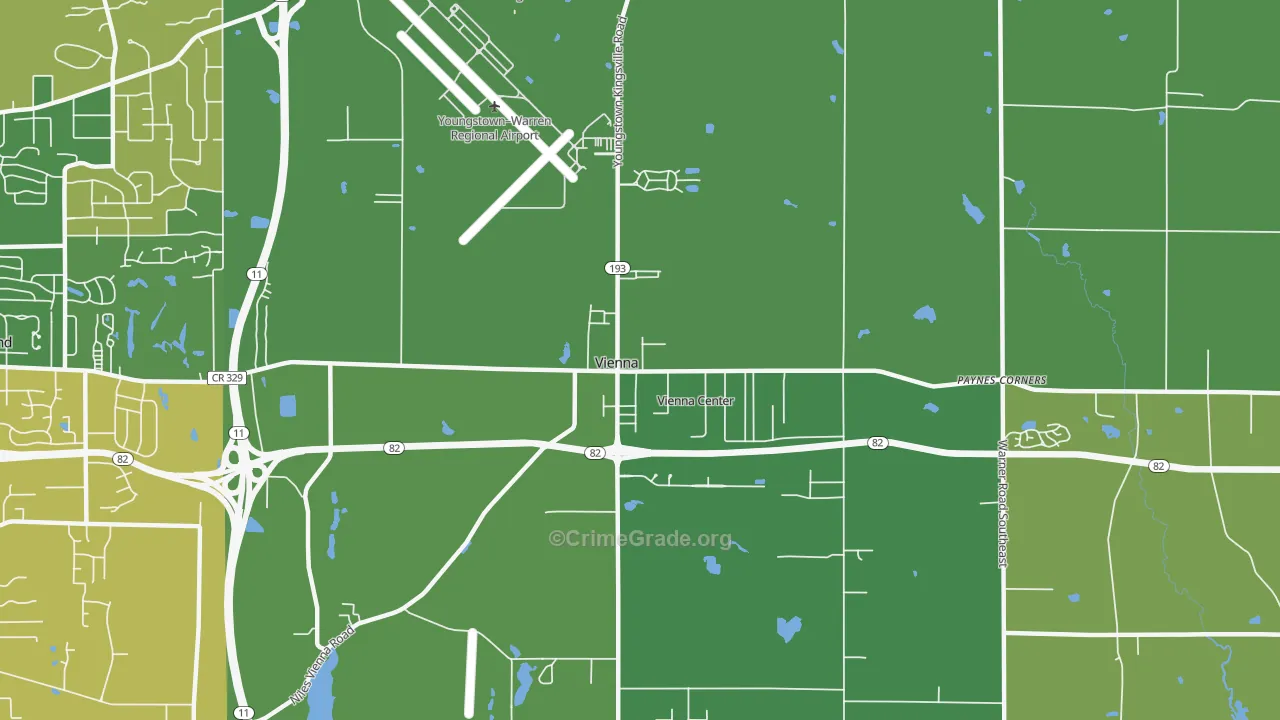 44473, OH Map of Drug-Related Crime Rates