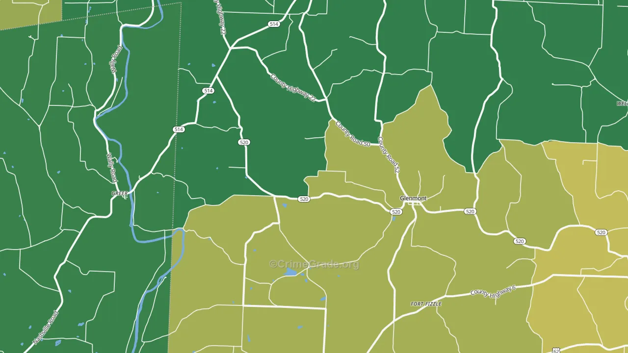 44628, OH Map of Drug-Related Crime Rates