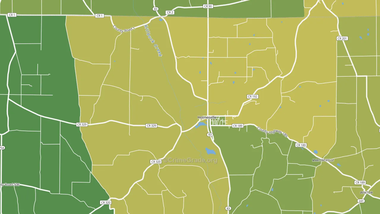 44633, OH Map of Drug-Related Crime Rates