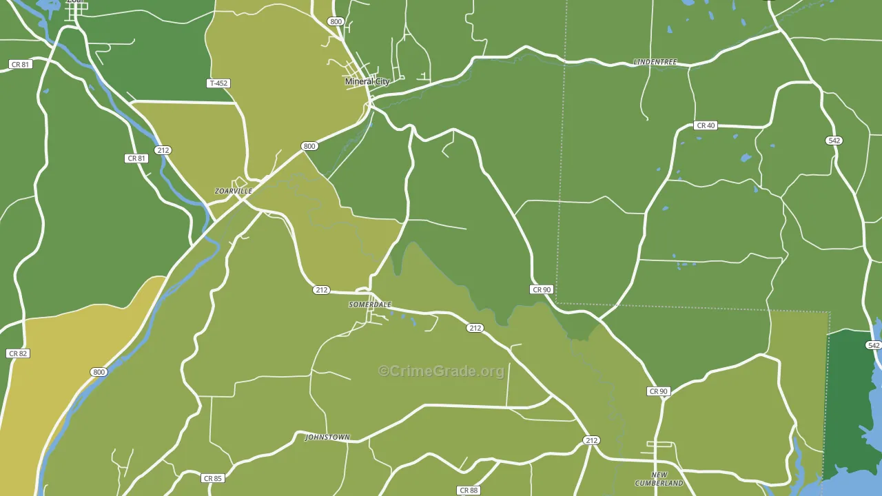 44656, OH Map of Drug-Related Crime Rates