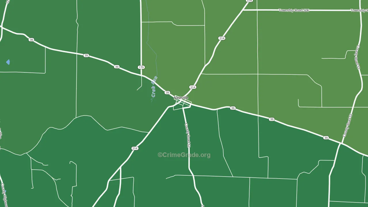 44661, OH Map of Drug-Related Crime Rates