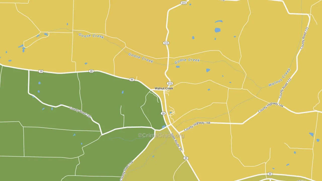 44687, OH Map of Drug-Related Crime Rates