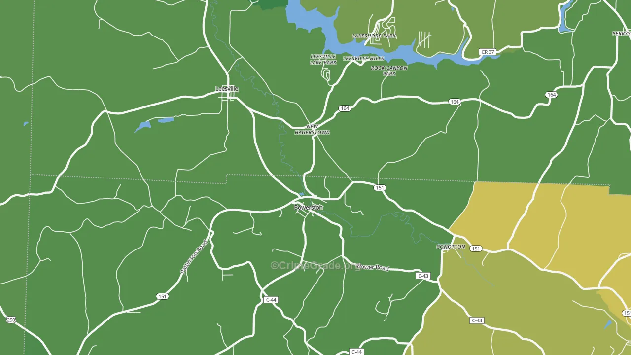 44695, OH Map of Drug-Related Crime Rates