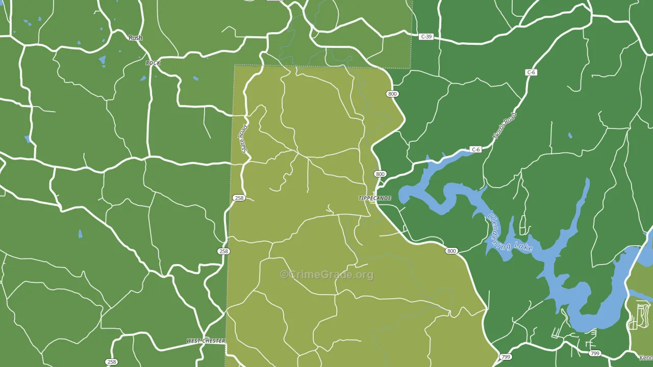 44699, OH Map of Drug-Related Crime Rates