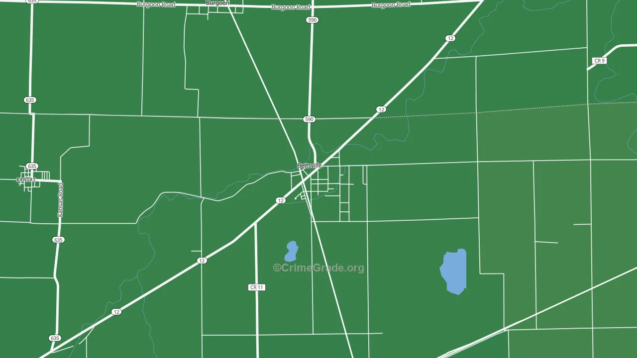 44815, OH Map of Drug-Related Crime Rates