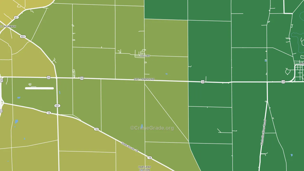 44826, OH Map of Drug-Related Crime Rates