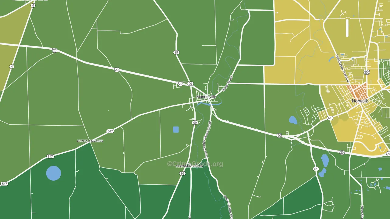 44847, OH Map of Drug-Related Crime Rates