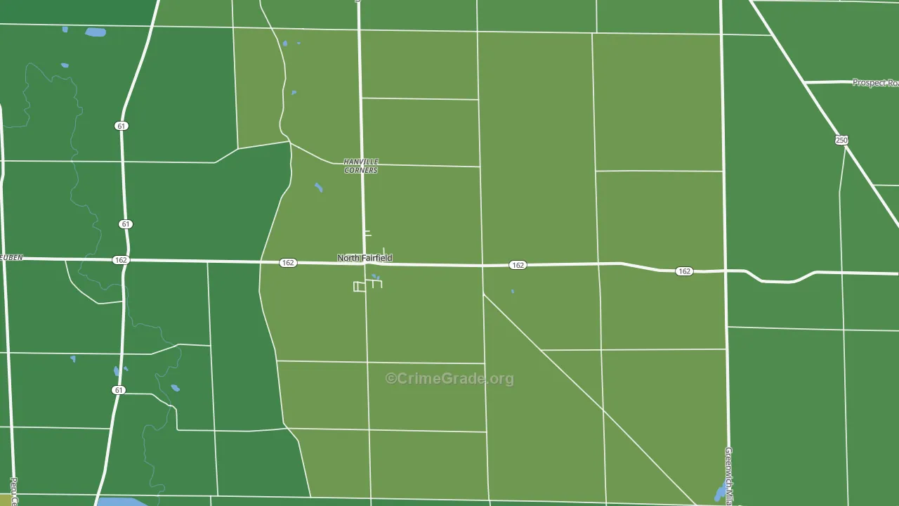 44855, OH Map of Drug-Related Crime Rates