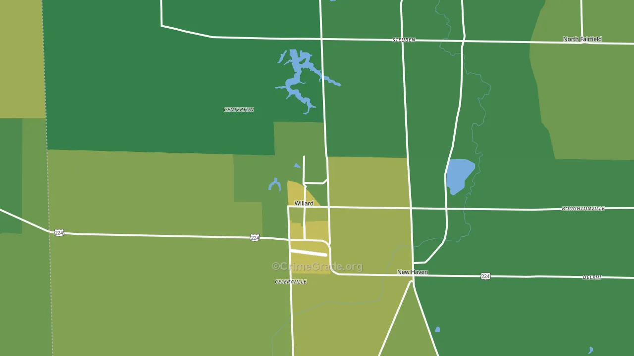 44890, OH Map of Drug-Related Crime Rates