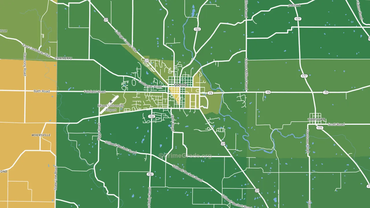 45056, OH Map of Drug-Related Crime Rates