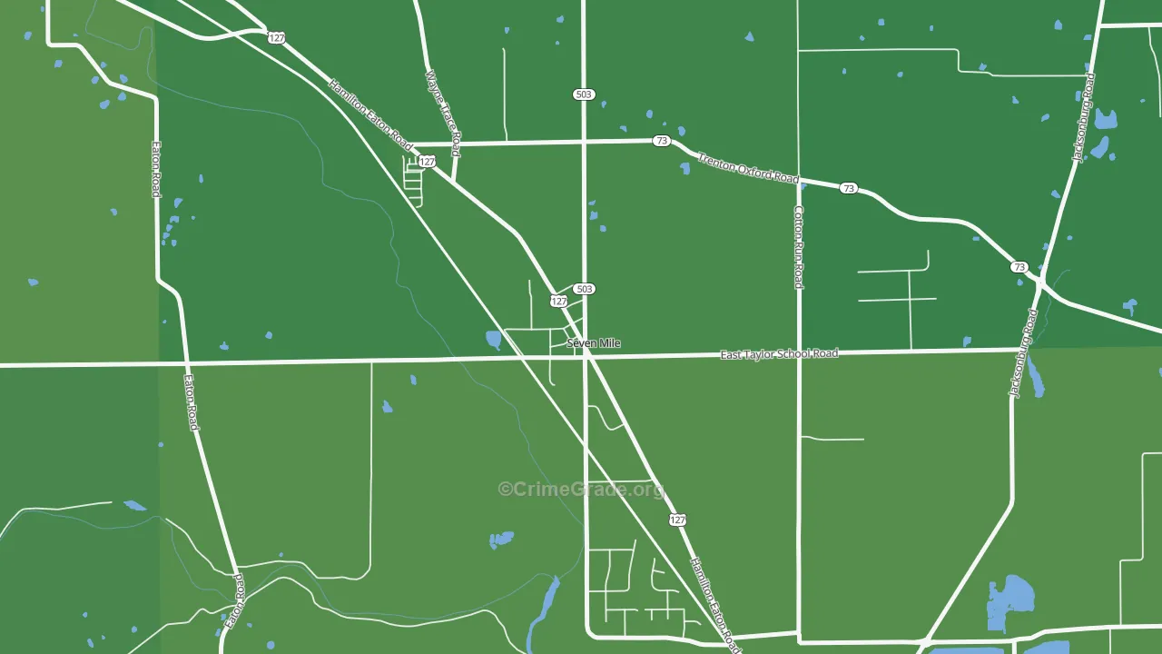 45062, OH Map of Drug-Related Crime Rates
