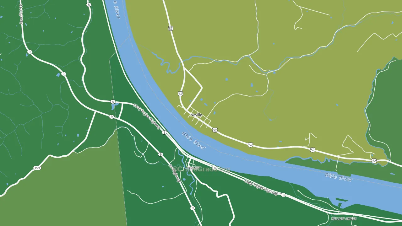 45156, OH Map of Drug-Related Crime Rates