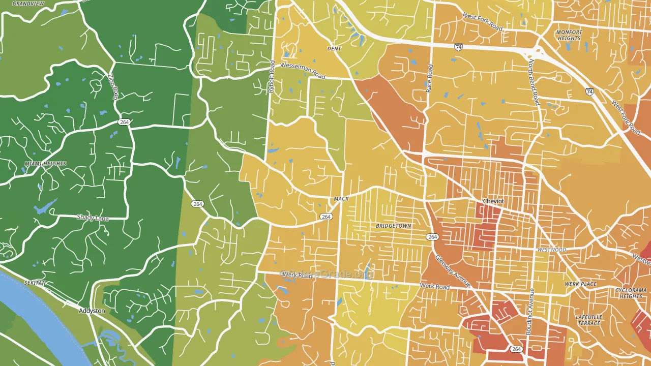 45248, OH Map of Drug-Related Crime Rates
