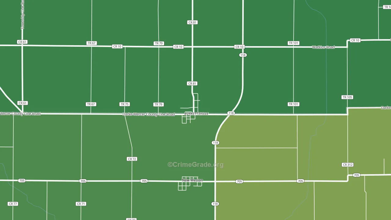 45310, OH Map of Drug-Related Crime Rates