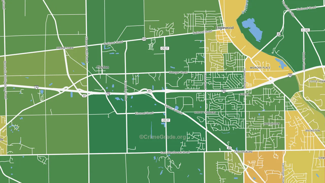 45315, OH Map of Drug-Related Crime Rates