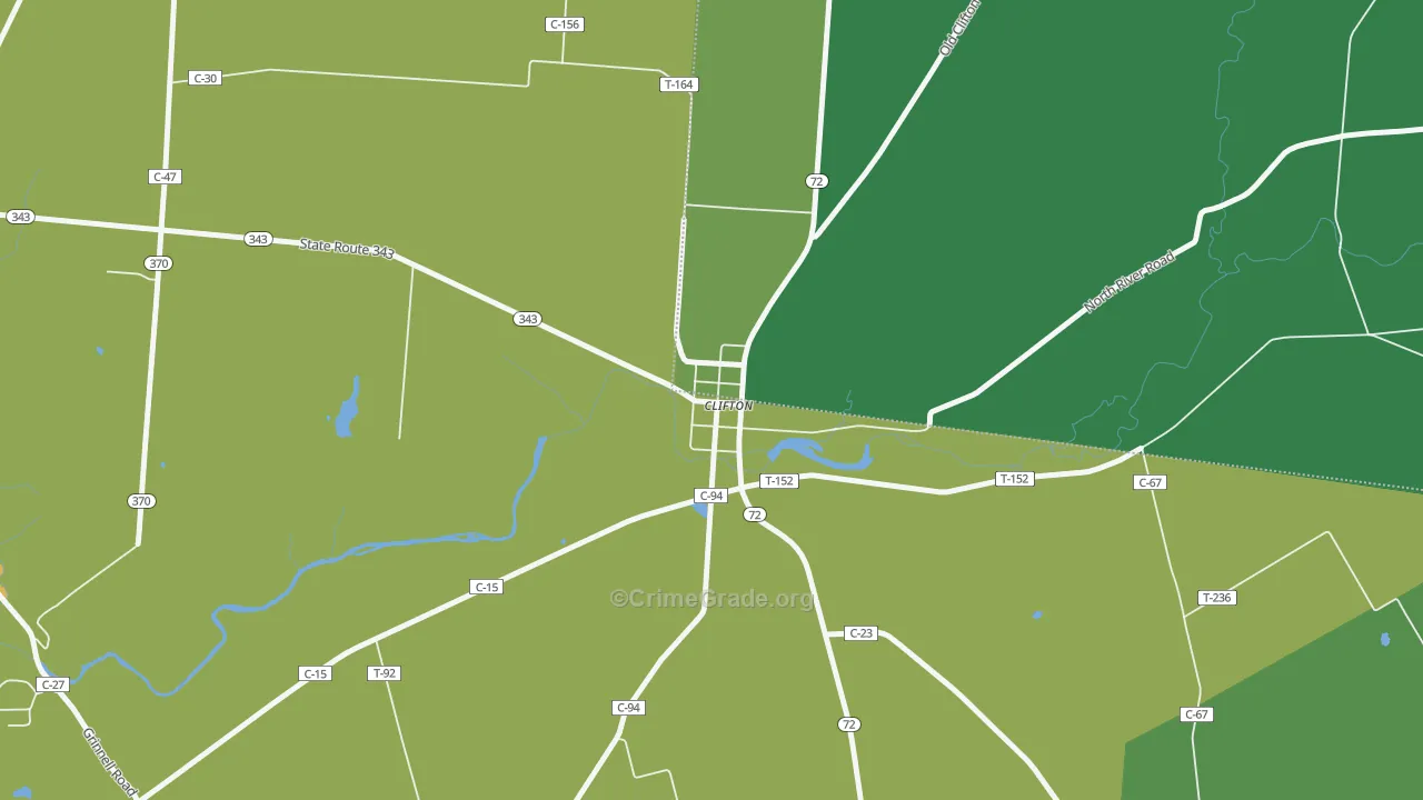 45316, OH Map of Drug-Related Crime Rates
