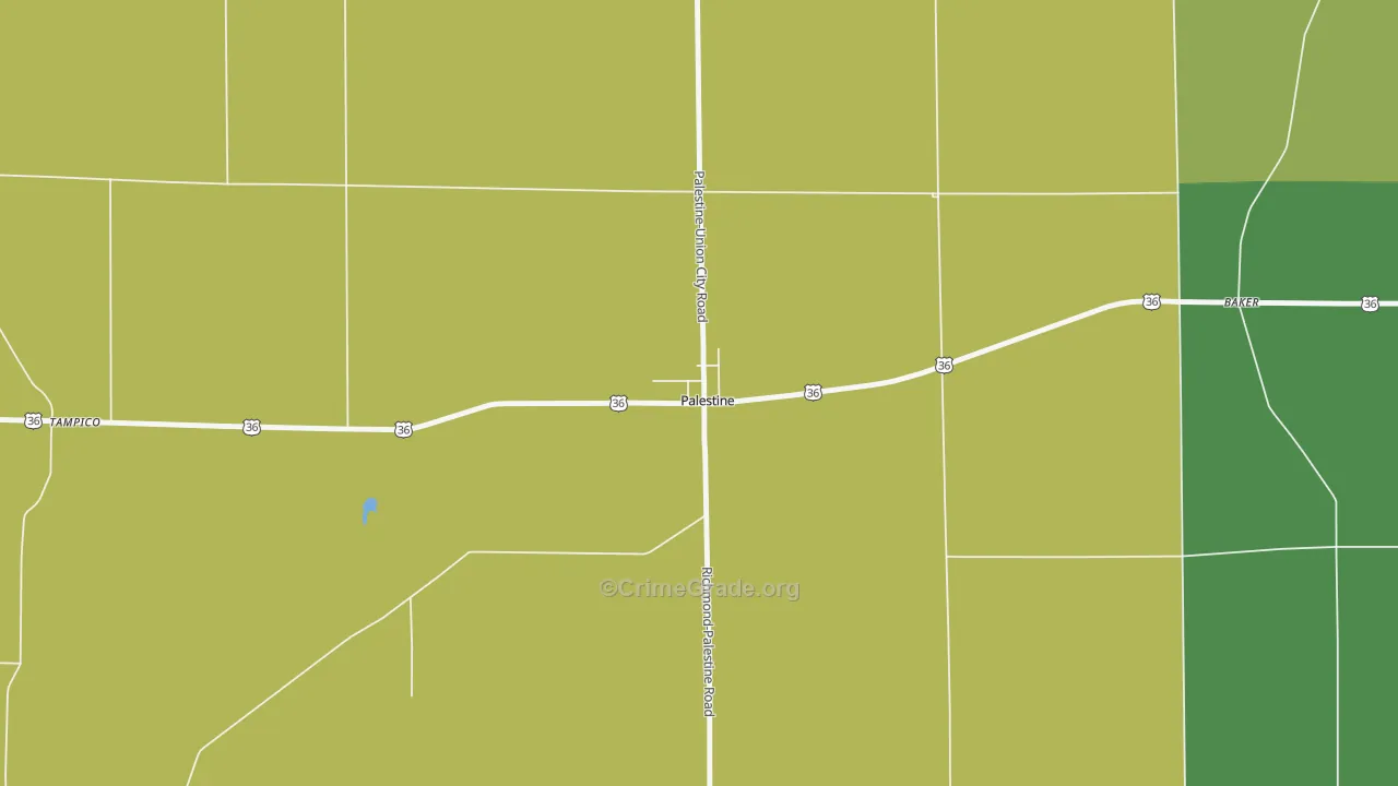 45352, OH Map of Drug-Related Crime Rates