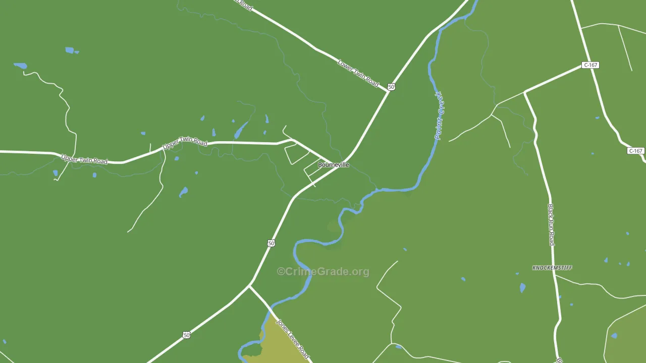 45617, OH Map of Drug-Related Crime Rates