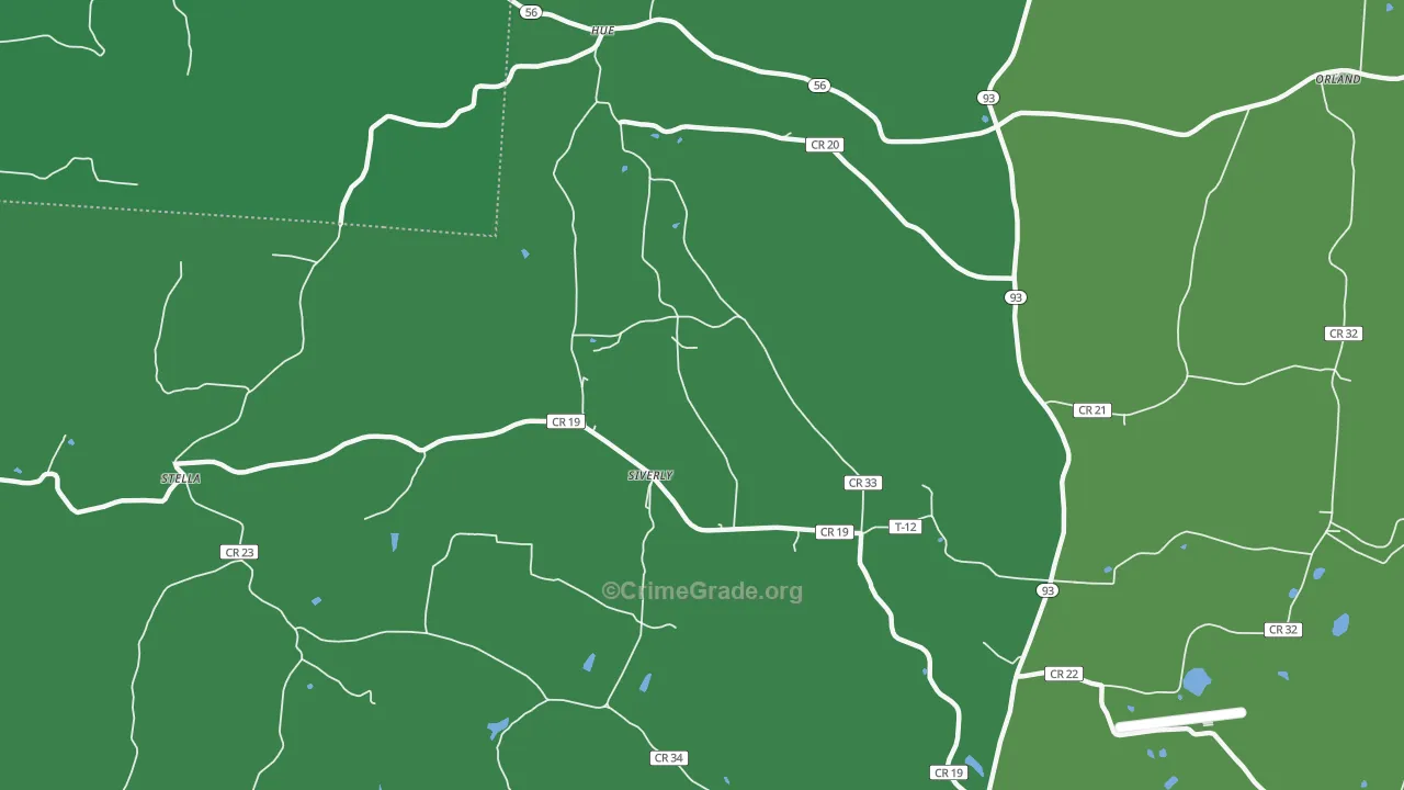 45622, OH Map of Drug-Related Crime Rates