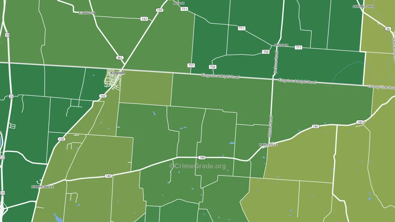 45644, OH Map of Drug-Related Crime Rates