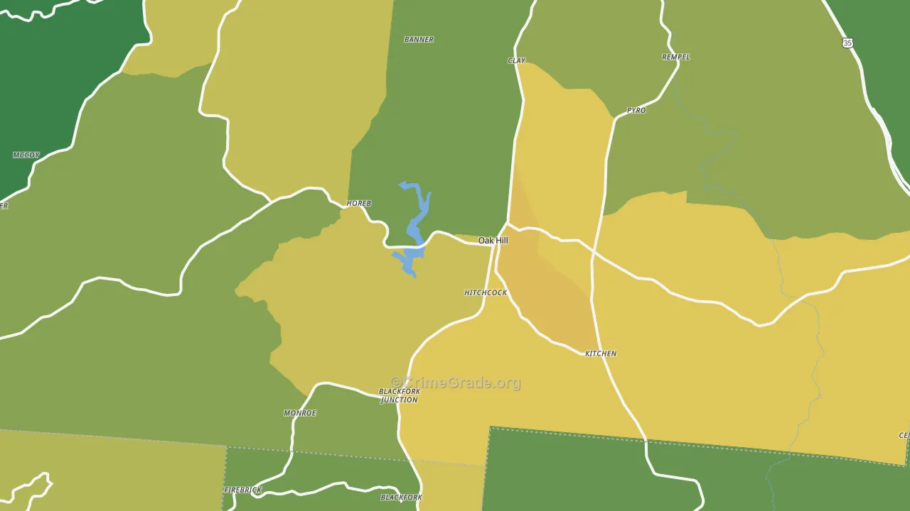 45656, OH Map of Drug-Related Crime Rates