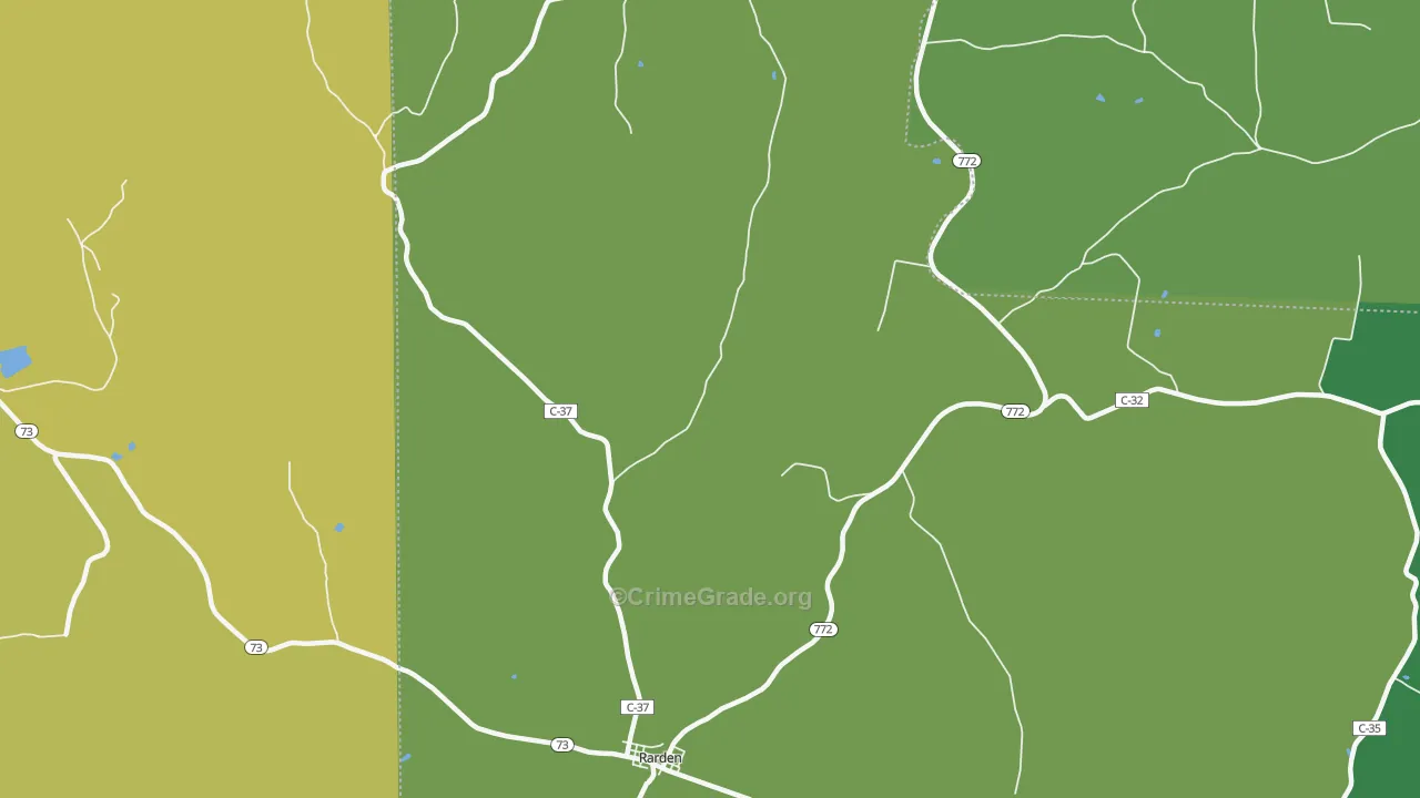 45671, OH Map of Drug-Related Crime Rates
