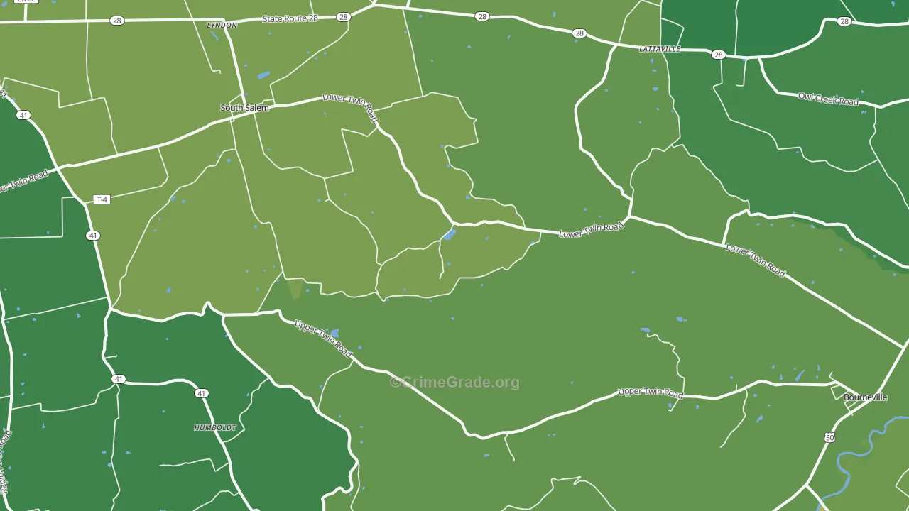 45681, OH Map of Drug-Related Crime Rates