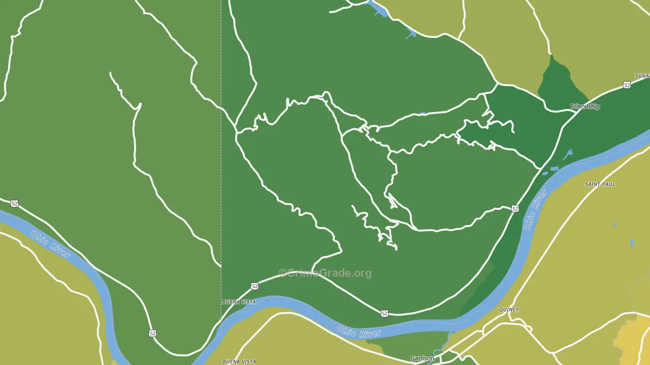 45684, OH Map of Drug-Related Crime Rates