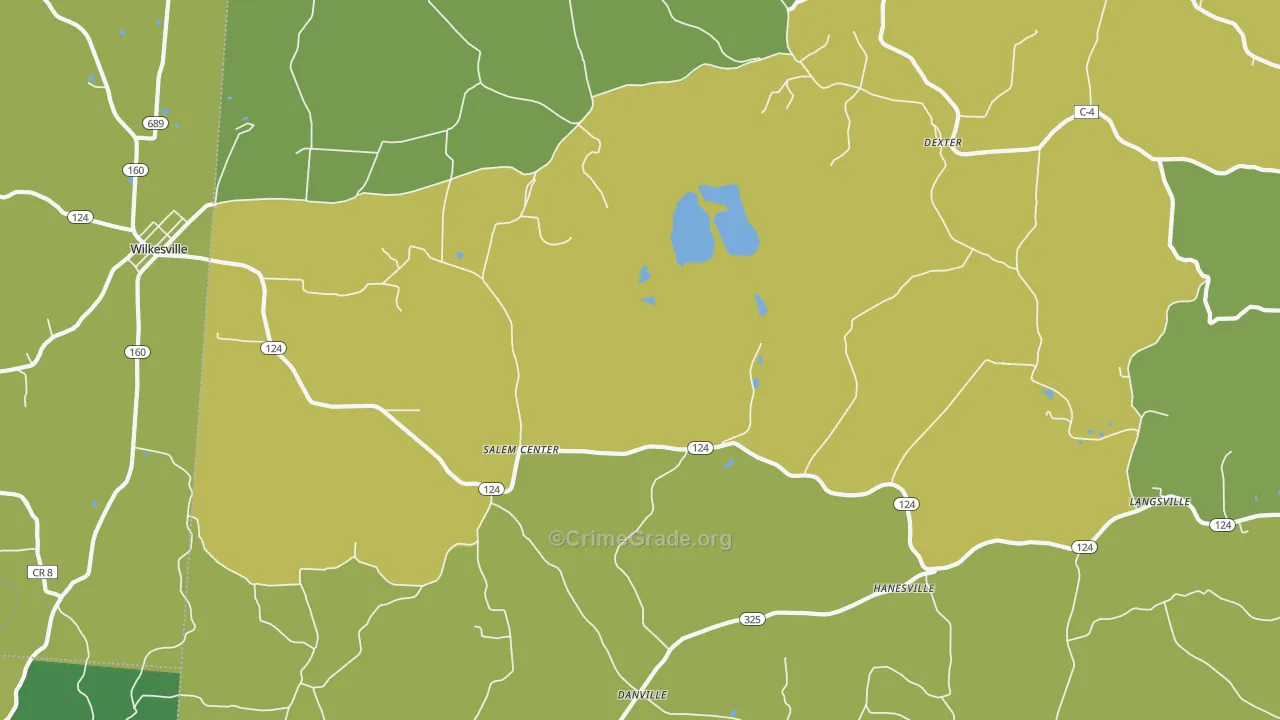 45741, OH Map of Drug-Related Crime Rates